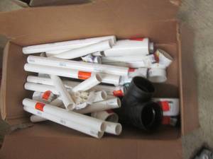 lot 56 image: big box of pvc plumbing misc ...
