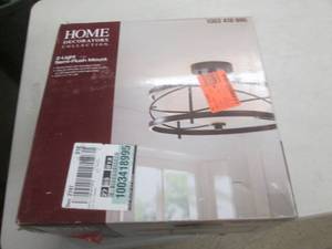 lot 60 image: home decorators 2-light semi-flush ...