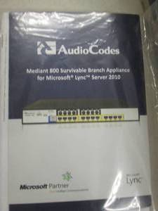 lot 77 image: audio codes mediant 800 survivable ...
