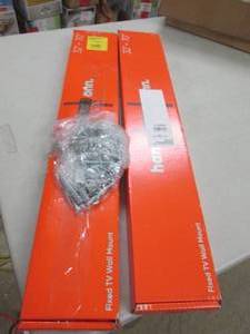 lot 103 image: 2 onn 32-70 inch tv wall mounts ...