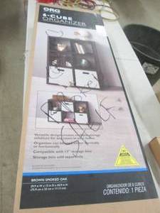 lot 168 image: 6- cube organizer broken shelf ...