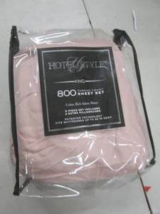 lot 186 image: hotel style king 800 thread count s...