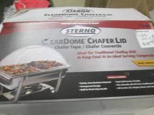 lot 192 image: clear dome chafer lids 3 lids only...