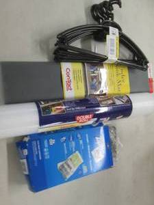 lot 246 image: lot of sink matt, roll of clear she...