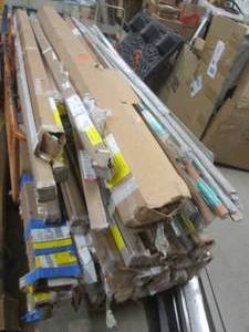 lot 275 image: huge lot of house trim orange cart ...