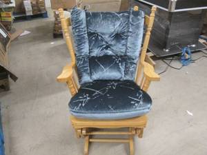 lot 276 image: glider rocking chair with cushions ...