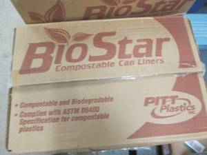 lot 284 image: case of biostar compostable and bio...