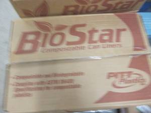 lot 286 image: case of biostar compostable and bio...