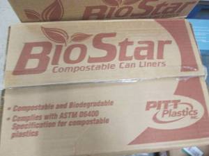 lot 287 image: case of biostar compostable and bio...