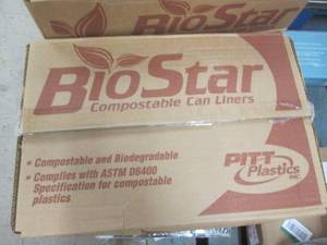lot 288 image: case of biostar compostable and bio...