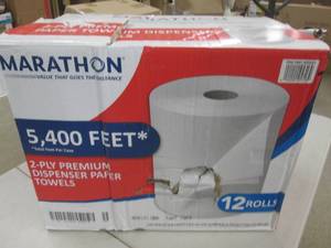 lot 289 image: case of marathon 2-ply premium disp...