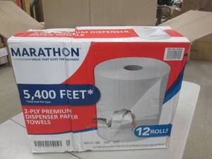 lot 290 image: case of marathon 2-ply premium disp...