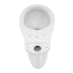 lot 61 image: H2Option Siphonic Dual Flush Round Front Toilet Bowl only in White by American Standard- open box not used