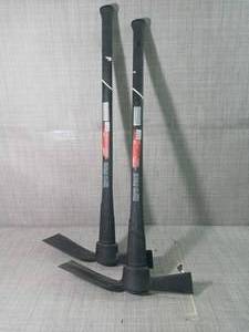 lot 2 image: 5 lb. Cutter Mattock with 36 in. Fiberglass Handle by Husky- set of 2 - not used