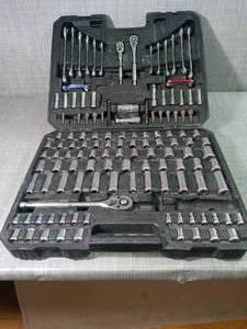 lot 33 image: Kirkland Signature 159-piece Mechanics and Metric Tool Set- used missing a few pieces