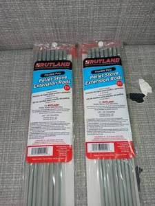 lot 40 image: 20 ft. Pellet Stove Brush Extension Rod Kit by Rutland- set of 2 - not used