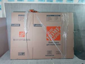 lot 51 image: Large Moving Box 10-Pack (28 in. L x 15 in. W x 16 in. D) by The Home Depot- not used