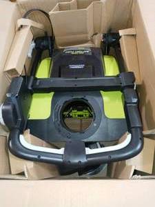 lot 53 image: 21 in. 40-Volt Brushless Cordless Electric Snow Blower by RYOBI- battery and charger not included - not tested- open box not used