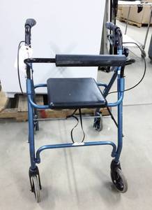 lot 13 image: Walkabout Folding Walker Patient Mobility Wheel Rollator