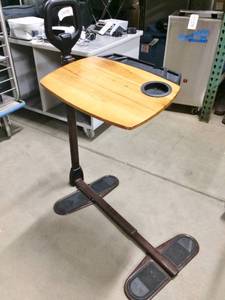 lot 15 image: MSRP $150&nbspStander Swing Away Assist-A-Tray Chair Couch&nbspDual Purpose&nbspChair-Side Table &&nbspAssist Grab Bar That Provides Sturdy Support - Great Condition However Black Plastic Extension Has A Chip In It