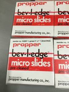 lot 92 image: Propper Bev-L-Edge Micro Slides Pre-Cleaned (Lot of 8)