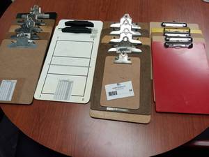lot 39 image: 17 Assorted Clip Boards