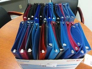 lot 48 image: Thats A Lot Of Assorted Binders 3 Ring Binders