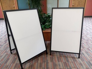 lot 65 image: 2 40 A-Frame Display Boards