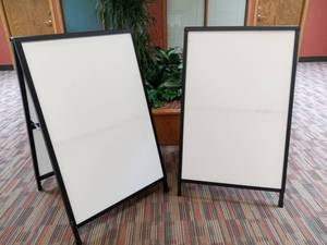 lot 66 image: 2 40 A-Frame Slip-In Sign Boards