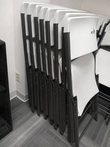 lot 57 image: Lifetime Folding Chairs