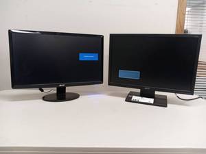 lot 78 image: Acer Screen Monitors (Valued $230)