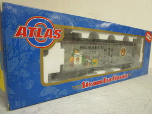 lot 312 image: ATLAS O STEAM ERA CLASSICS MONARCH FOODS REFRIGERATOR CAR - NEW