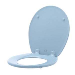 BEMIS Richfield Lift-Off Never Loosens Round Closed Front Toilet Seat in Sky Blue