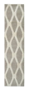 ALLEN  ROTH Barrbridge 2 x 8 Stone cameo Indoor Trellis Mid-Century Modern Runner