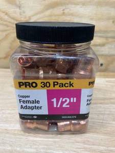 ELKHART PRODUCTS Pro 30 Pack of 12 Copper Female Adapters