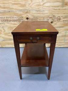 Wooden End Table with Drawer