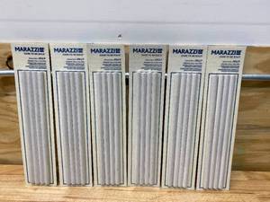MARAZZI Lot of 6-  Packages of Modern Renewal Parchment 12 in. x 12 in. Glazed Ceramic Jolly Trim Tile (0.16 sq. ft.  piece) (4 pcspackage)