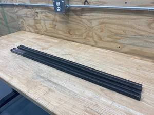 ALL AMERICA Threaded Products Lot of 4-  All Thread Plain 78 - 14 - 3 ft.
