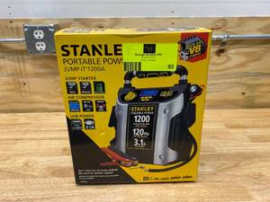 STANLEY 1200 Peak Amp Portable Car Jump Starter with 120 PSI Digital Air Compressor