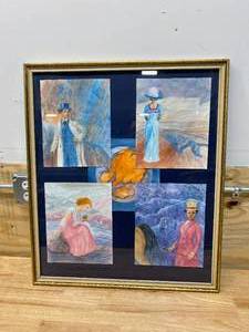 Framed WatercolorAcrylic Artwork