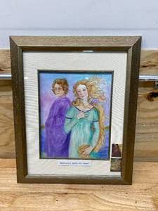 Framed Graphite and Acrylic Artwork