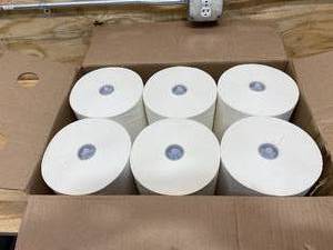 GEORGIA-PACIFIC Paper Towel Roll, SofPull(R), Hardwound, White, 1,000 ft Roll Length, PK 6