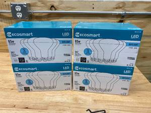 ECOSMART Lot of 4-  65-Watt Equivalent BR30 Dimmable LED Light Bulb Daylight (6-Pack)