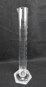 lot 143 image: Set of 3 Mercer Glass Works Merco 100 ML Glass Graduated Cylinders
