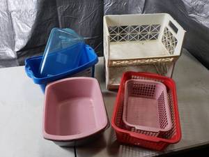 lot 34 image: Plastic Baskets and Bins