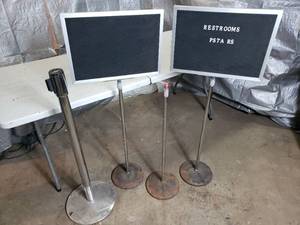 lot 48 image: Adjustable Height Signs