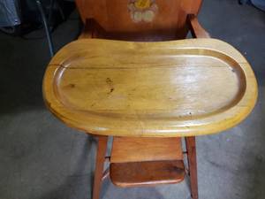lot 80 image: Older Wooden Highchair