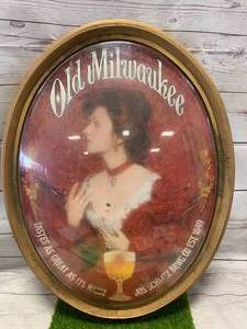 lot 1 image: Antique Old Milwaukee Sign 18 X 23 