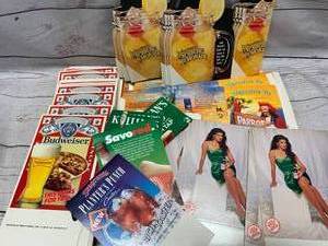 lot 15 image: Large Lot of Table Tents Featuring Alcohol