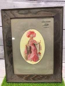 lot 21 image: Framed Anniversary Lady Corsets 10  X 15 12